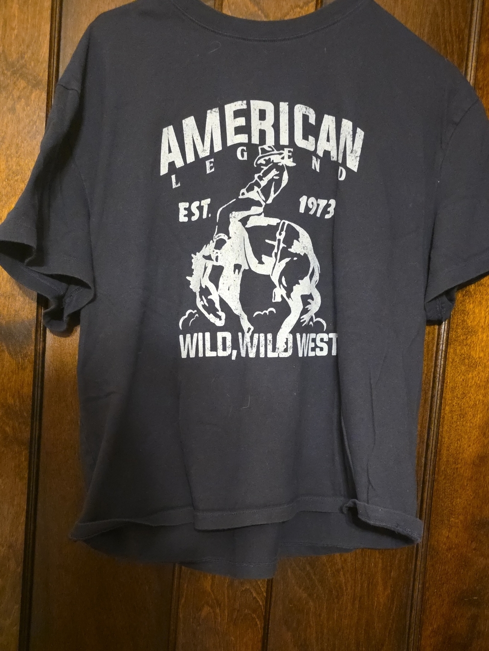American Legend 'Wild, Wild West' Graphic Tee in Black